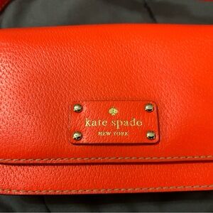 kate spade Vibrant Orange Clutch